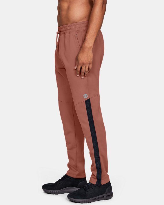 Men's UA RUSH™ Knit Warm-Up Pants, Brown, pdpMainDesktop image number 2
